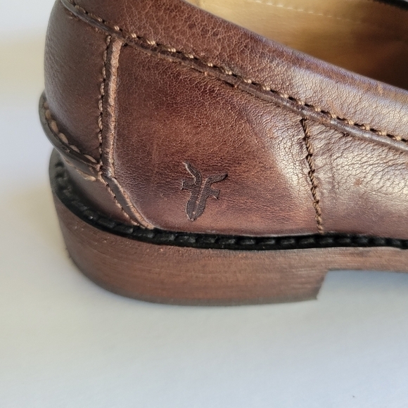 Frye men's brush leather Penny loafers size 7.5 - Picture 10 of 16